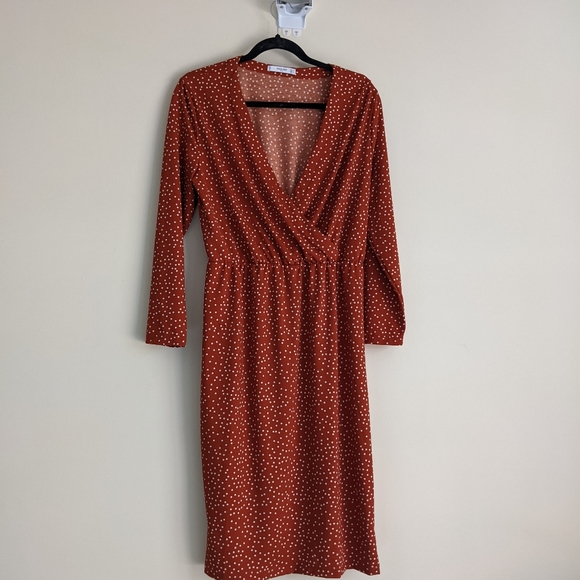 Mango Elastic Waist Wrap Dress - Picture 6 of 9